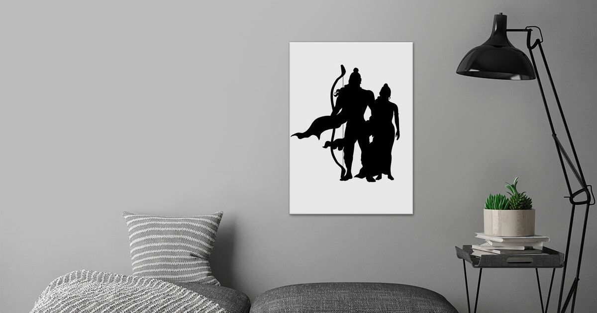 Lord Ram And Devi Sita Poster By Nikhil Mishra Creations Displate