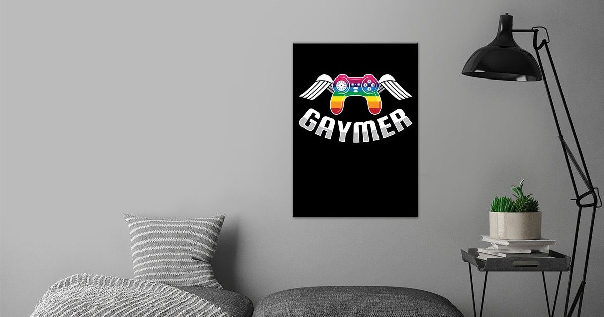 Gaymer LGBT Gay Gaming Pc Poster By Mooon Displate