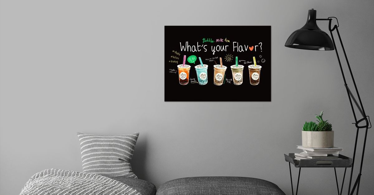 Bubble Tea Flavor Poster By Ari Yanda Displate