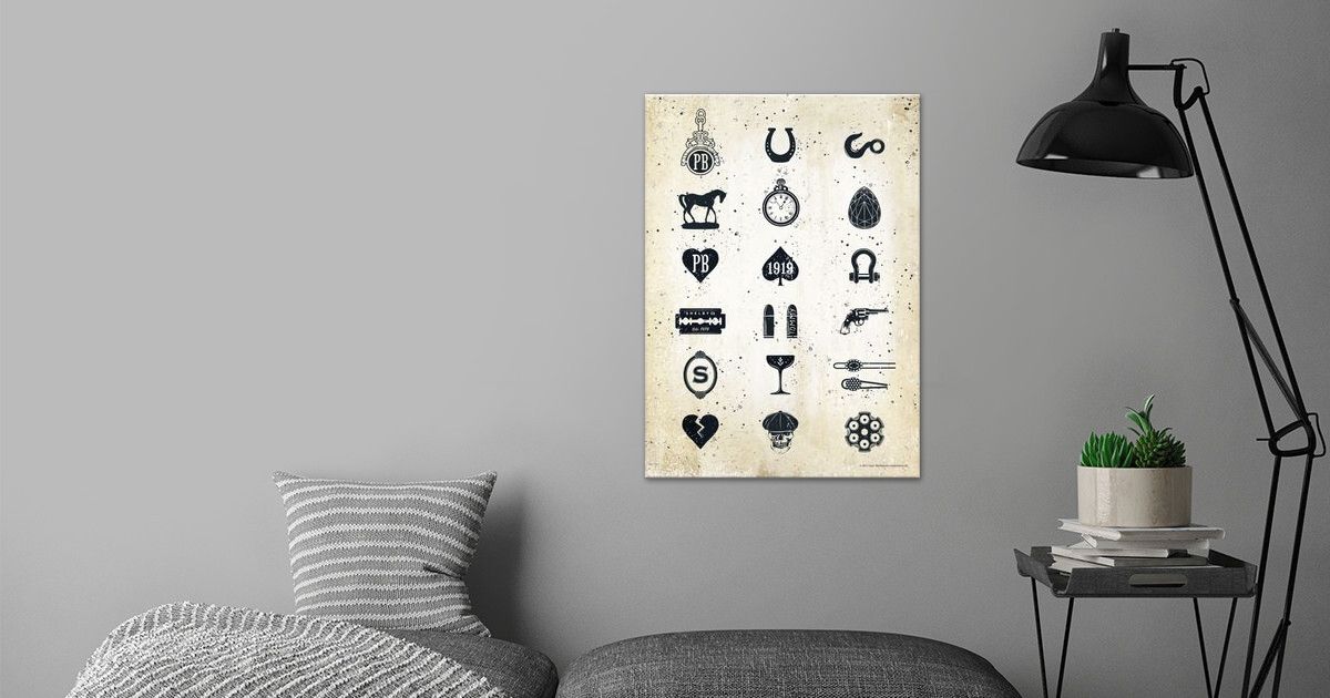 Peaky Blinders Symbols Poster By Peaky Blinders Displate Sexiz Pix