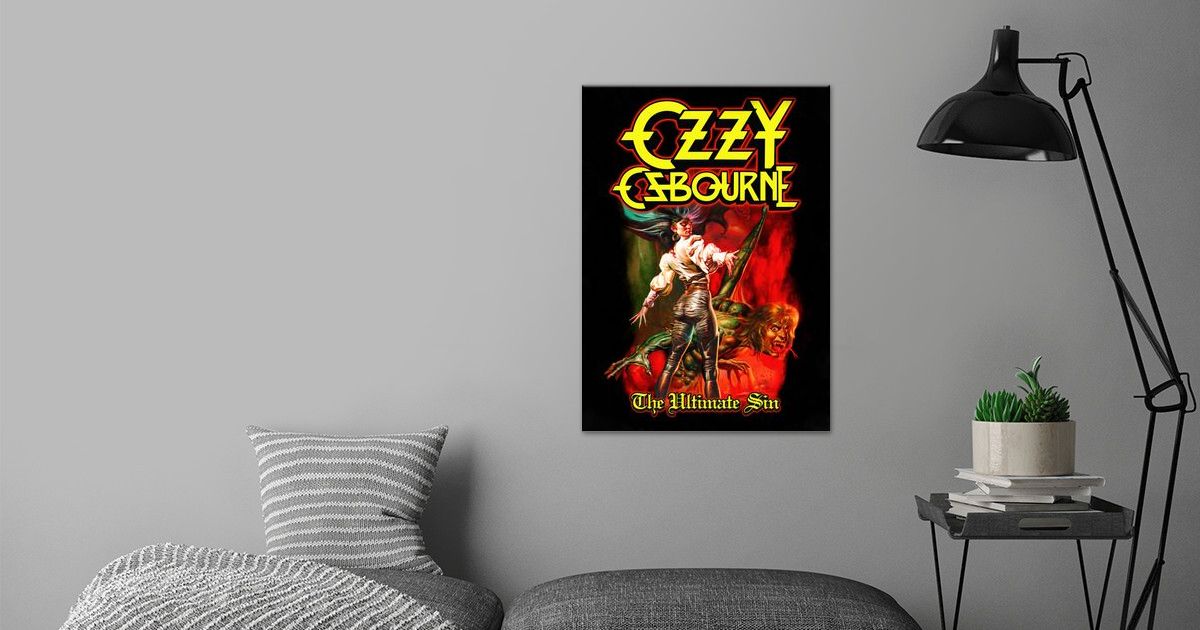 The Ultimate Sin Album Art Poster By Ozzy Osbourne Displate