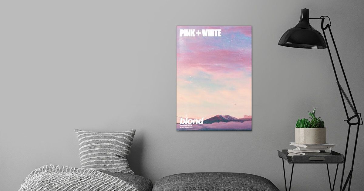 Frank Ocean Pink White Poster By Marius Becker Displate