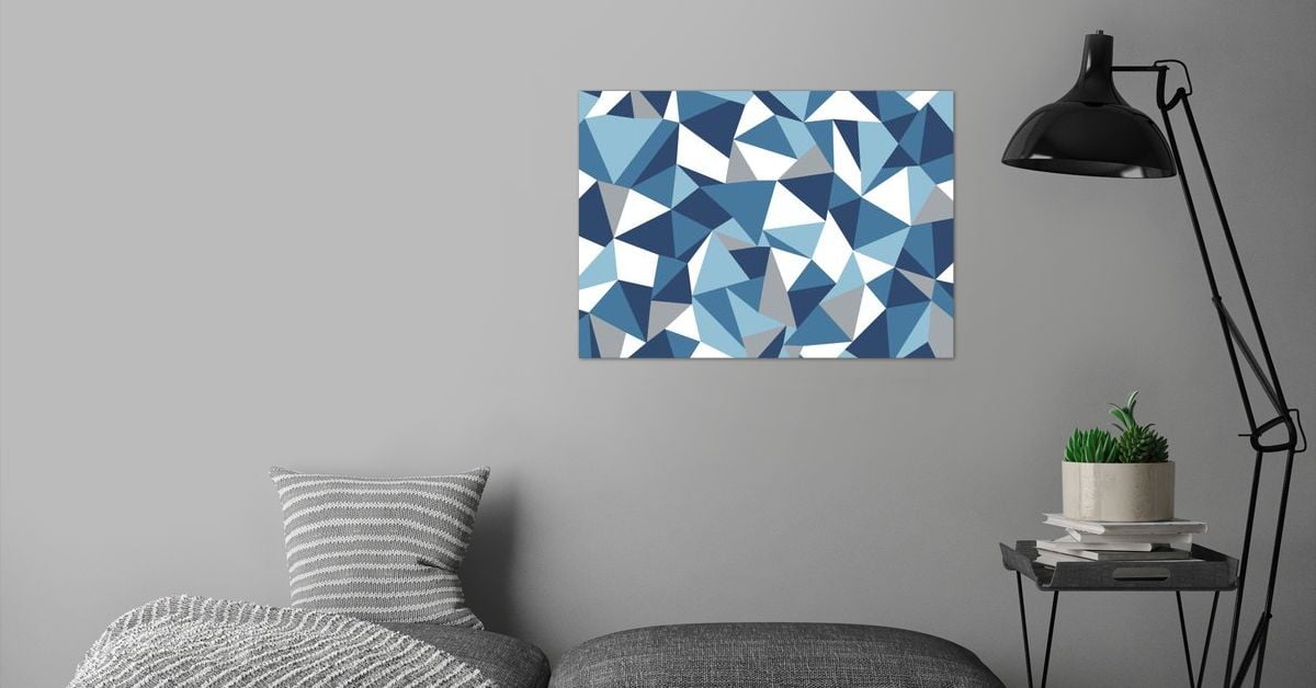 'Abstraction Blue' Poster by Emeline Tate | Displate