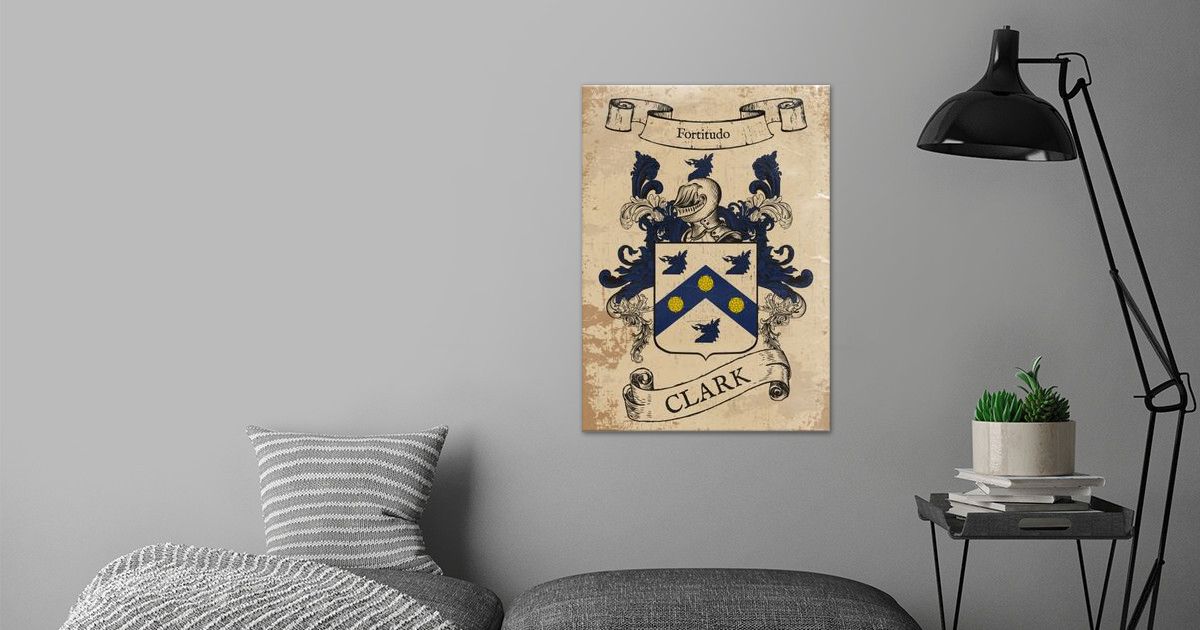 'Clark Coat of Arms (England)' Poster by Daniel Clark Displate