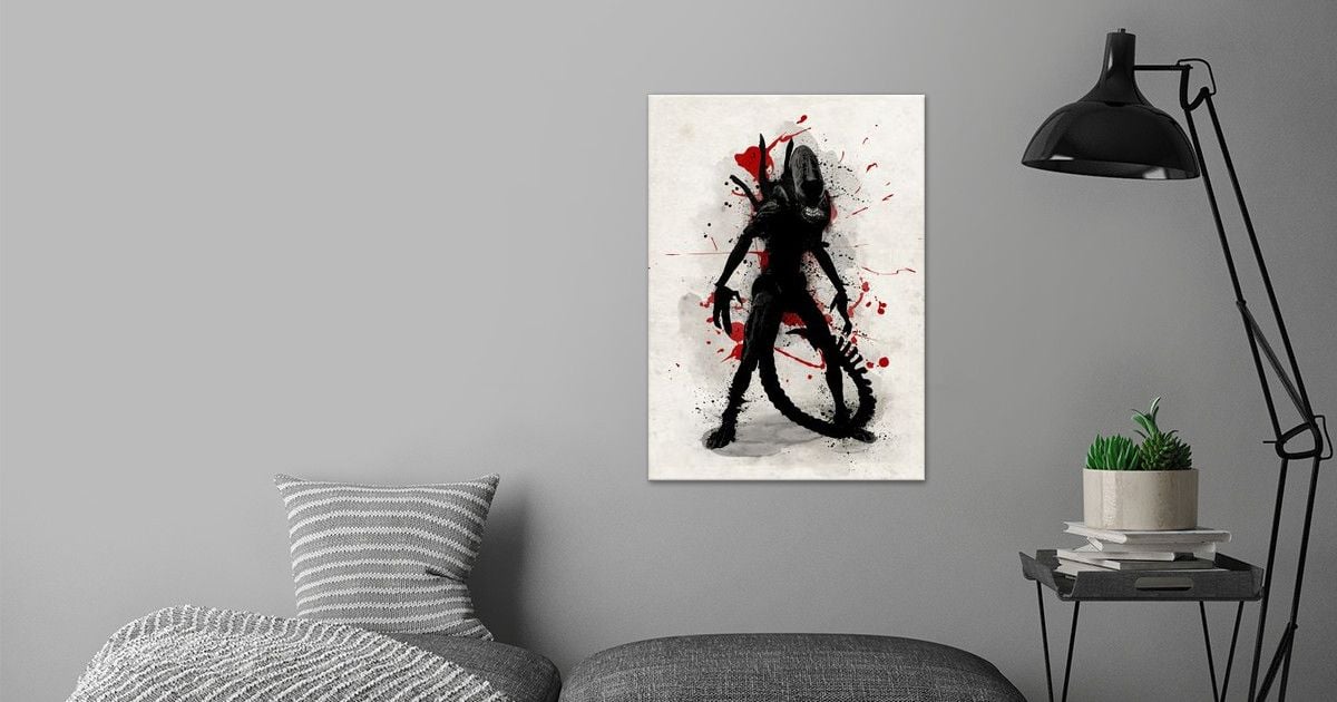 'Bloodthirsty space killer.' Poster by Retina Creative | Displate