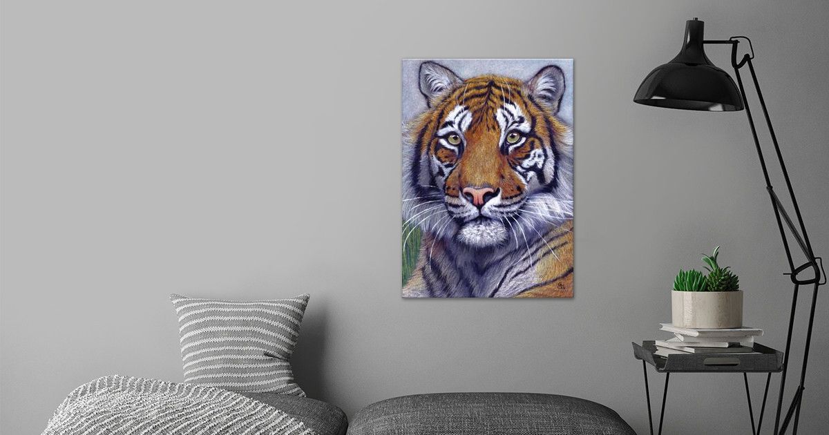 'Tiger portrait CC118' Poster by Svetlana Ledneva-Schukina | Displate