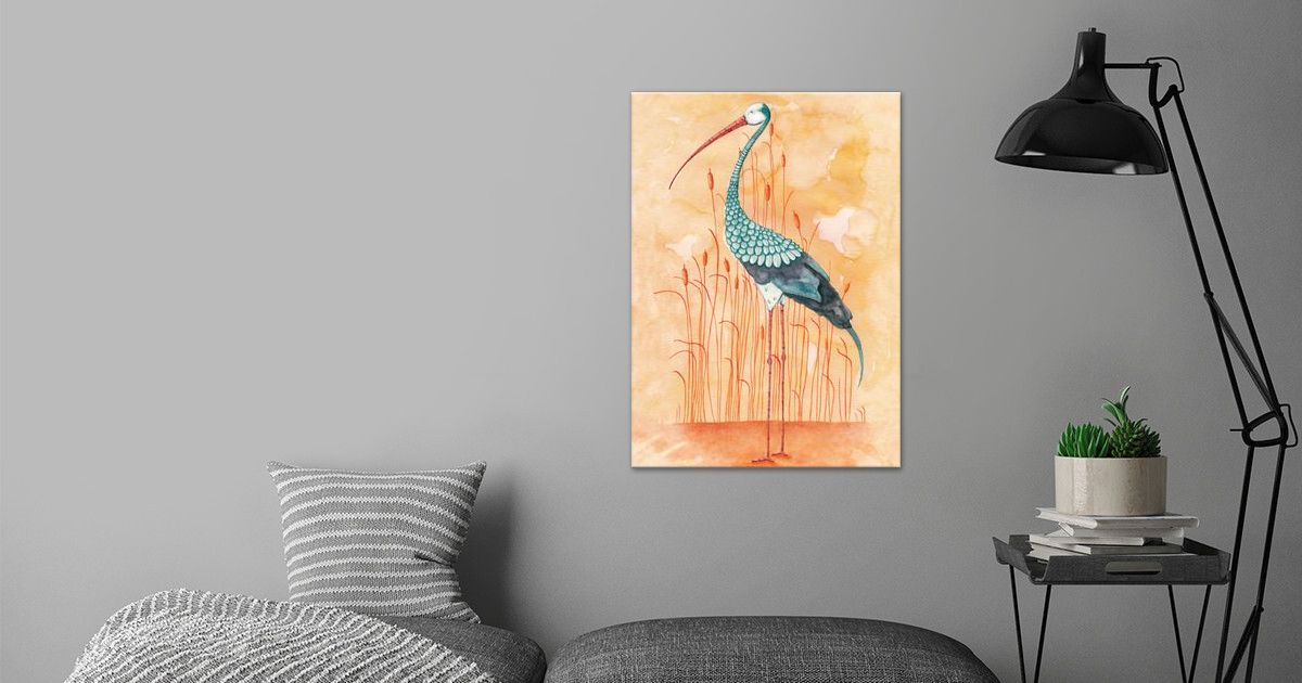 'An Exotic Stork' Poster by Timone | Displate