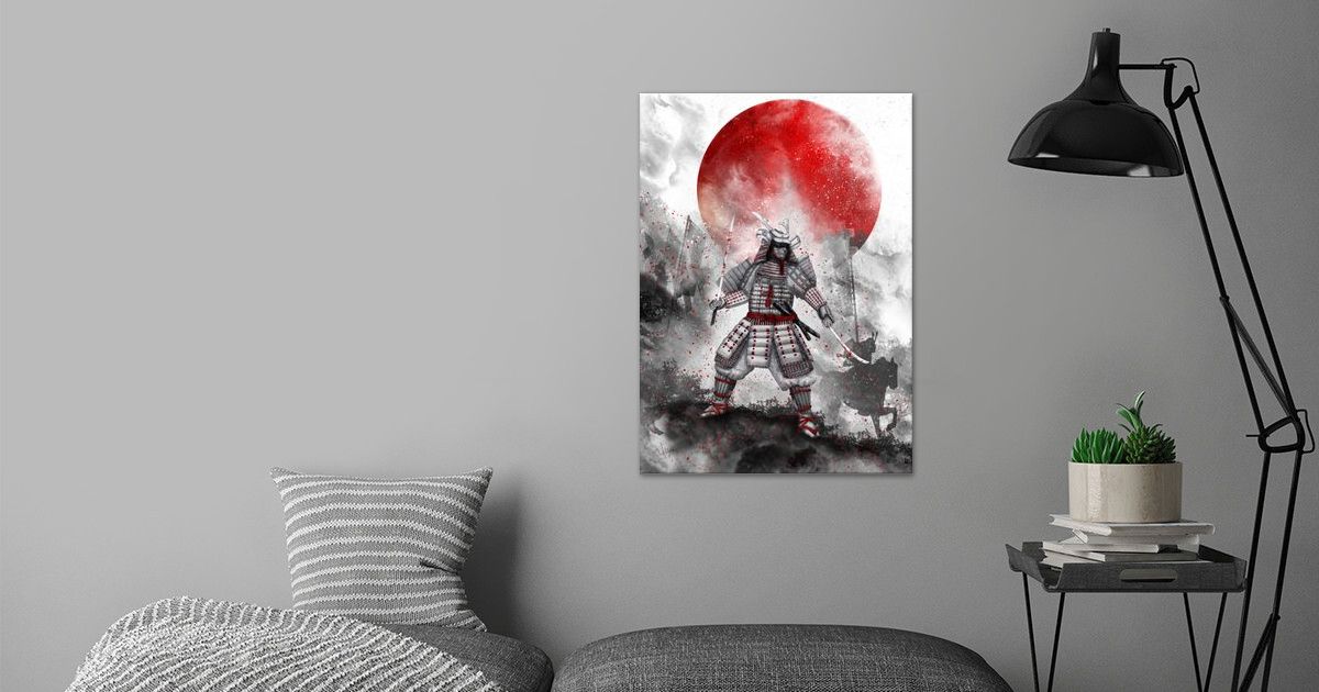 'Banzai [ The warrior on the hill] II' Poster by Marine Loup | Displate