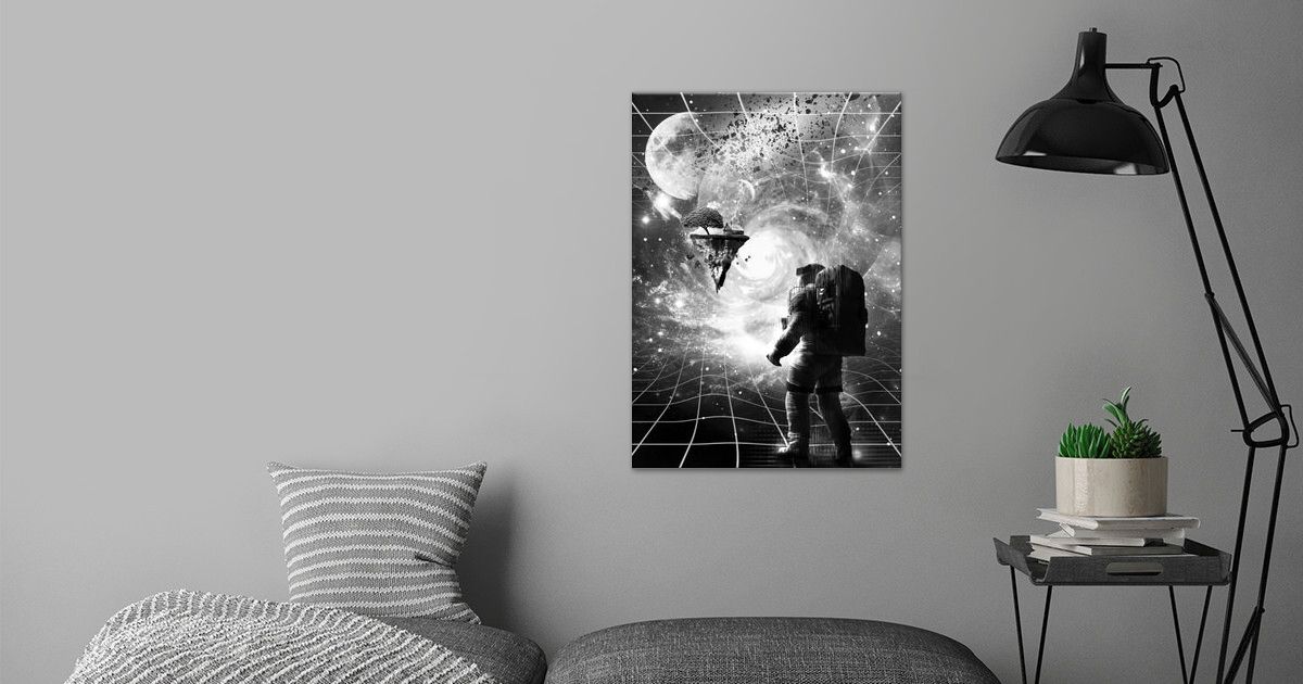 Through Wormhole Poster By Naked Monkey Displate