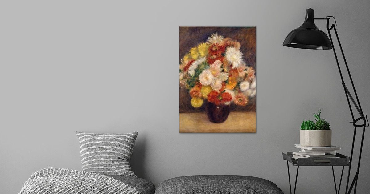 'Auguste Renoir Bouquet of Chrysanthemums, 1881, oil o ' Poster