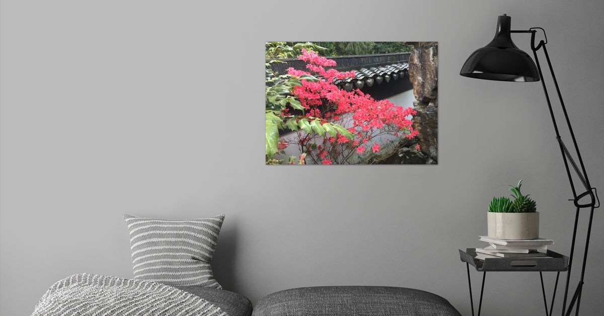 'In the Chinese Garden ' Poster by Christian Mosebach | Displate