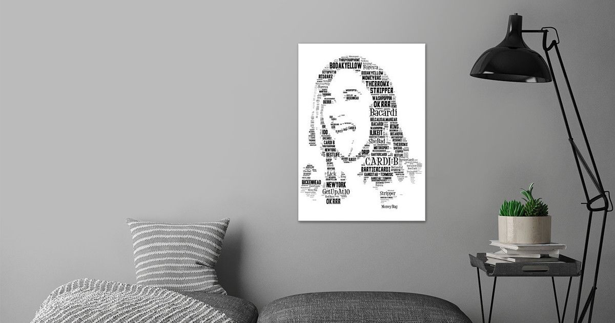 'Cardi B Gangsta B*tch' Poster by The Icons Collection Displate