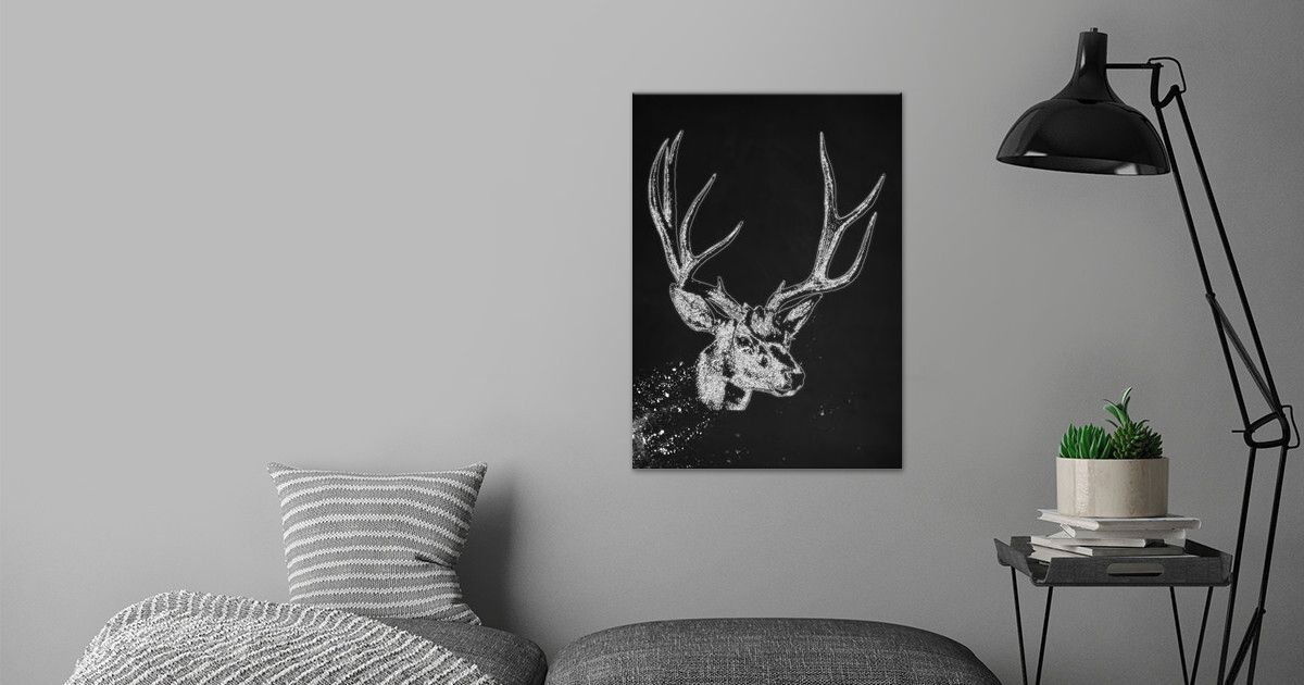 'Deer D7' Poster by Ding Sidek Displate