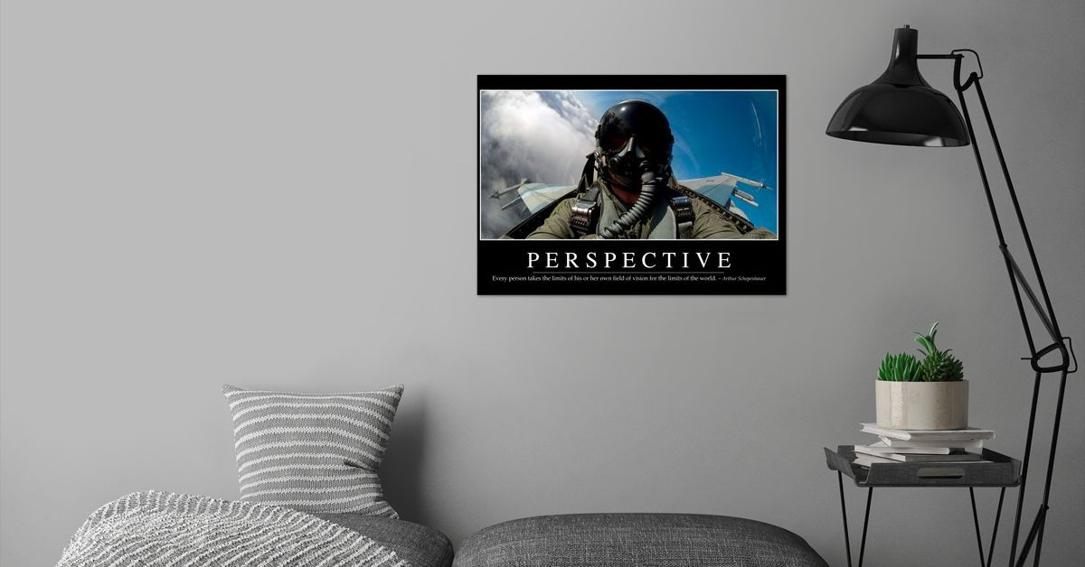 'Perspective Motivational' Poster by Stocktrek Images | Displate