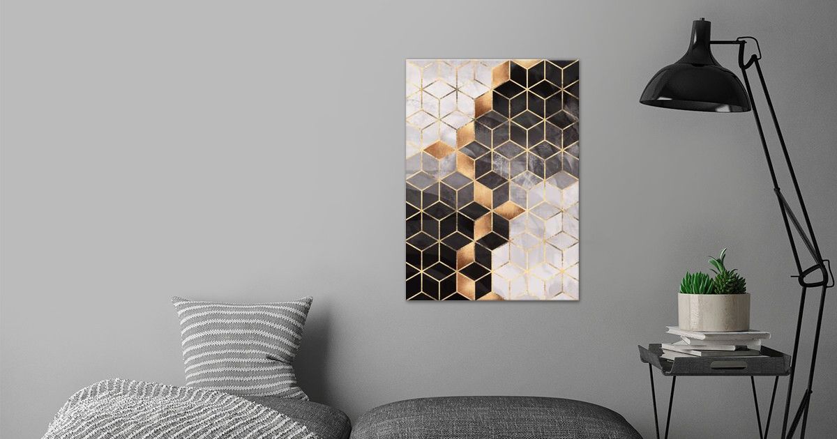 'Smoky Cubes' Poster by Elisabeth Fredriksson | Displate