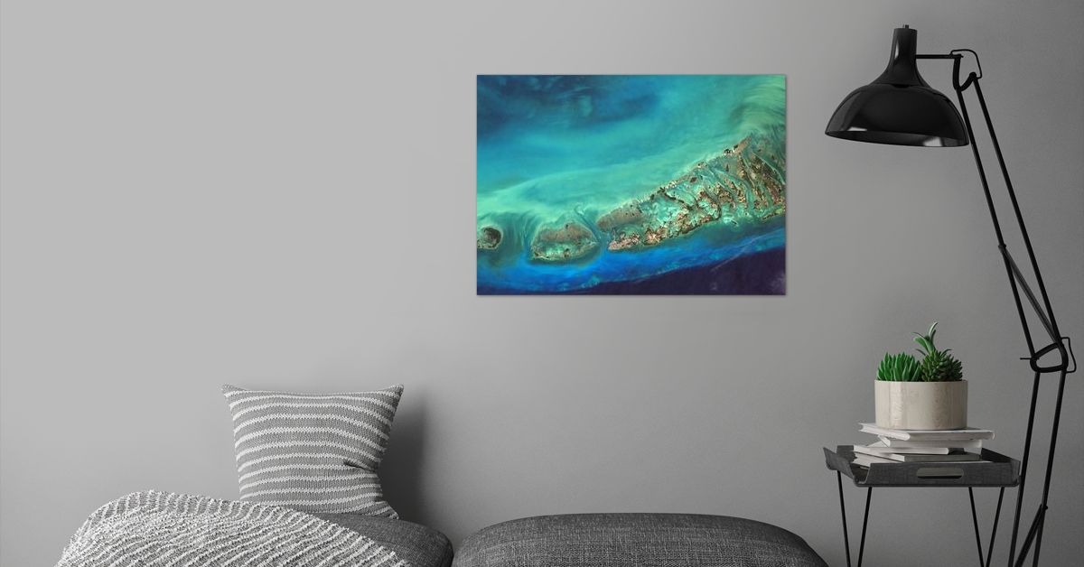 'Key West Satellite Map' Poster by Smart mAPPS Displate