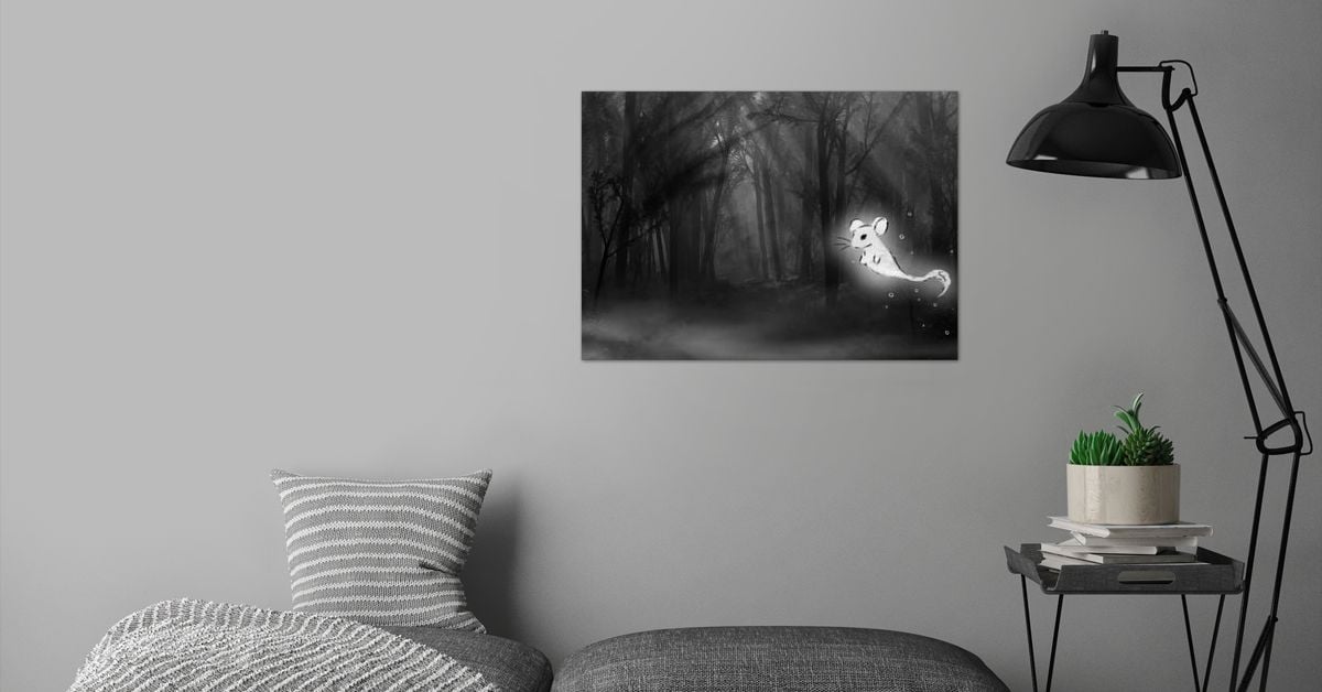 'Ghost Mouse' Poster by Cutey Mouse | Displate