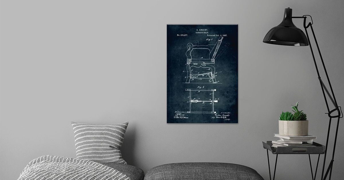 'No514 Barbers Chair' Poster by Xavier Vieira Displate