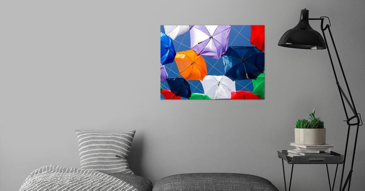 'Colorful umbrellas ' Poster by PhotoStockIsrael Displate