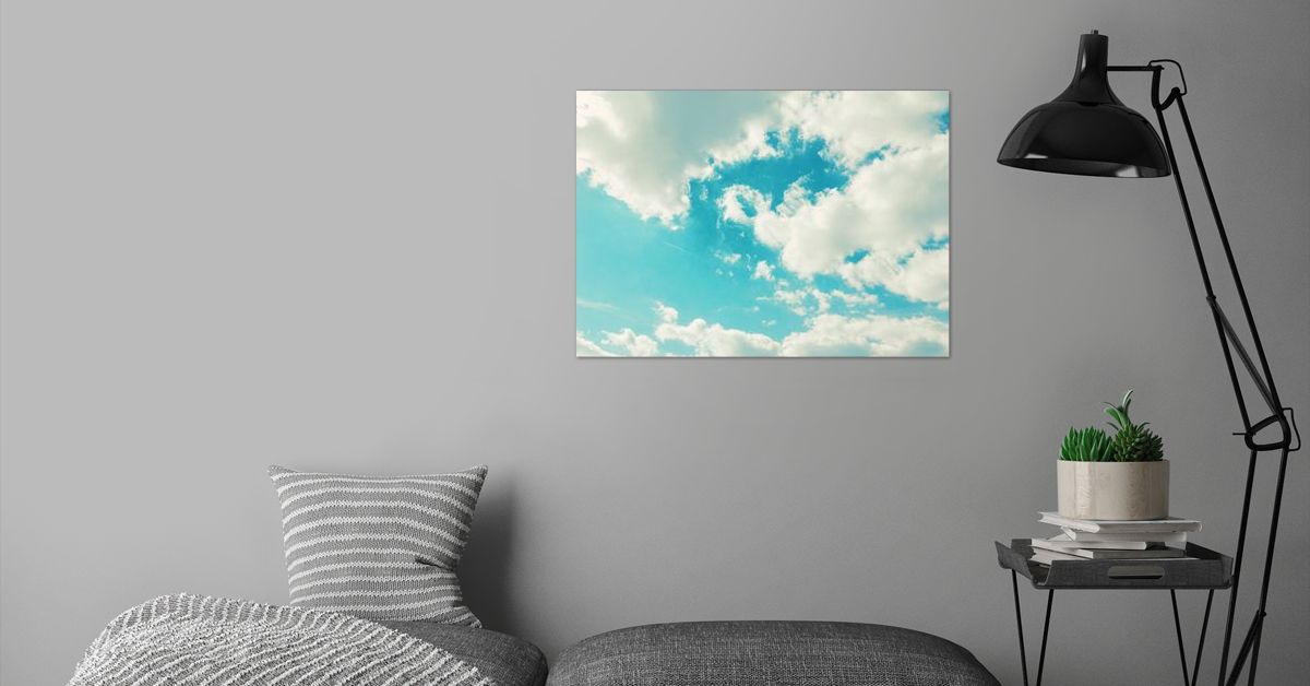 'Teal Sky' Poster by Cassia Beck | Displate