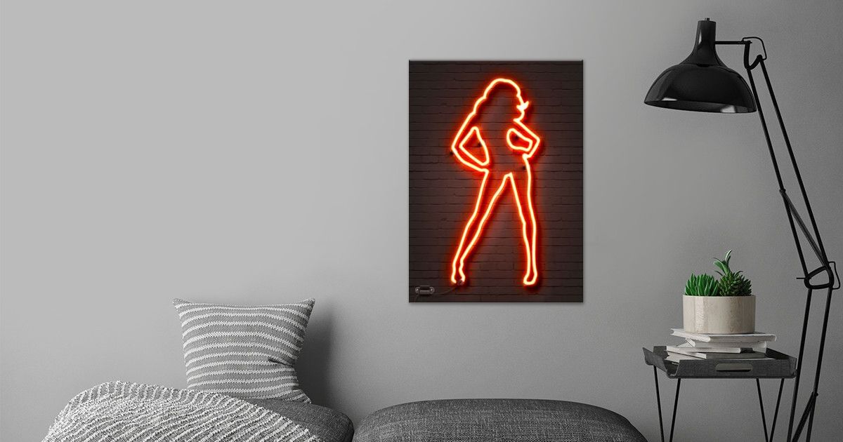 Sexy Neon Sign Poster By Stustu Displate