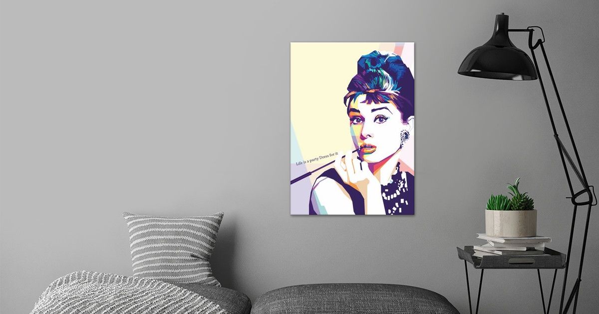 'Audrey Hepburn' Poster by Deni Rahayu | Displate