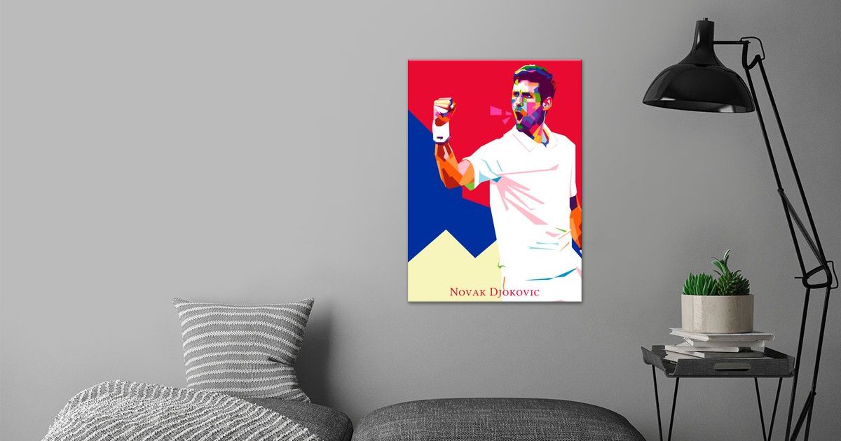 Novak Djokovic Poster By Nofa Aji Zatmiko Displate 8349