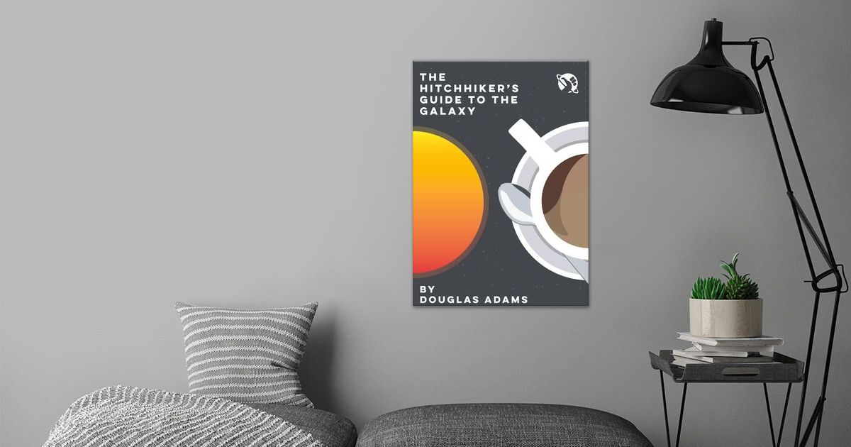 Hitchhikers Guide Poster Poster By Bradley Brister Displate
