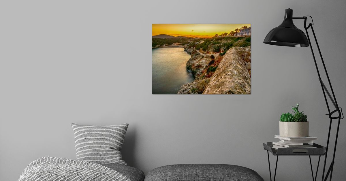  golden Hour Sunset Sea Poster By Marc Kunze Displate