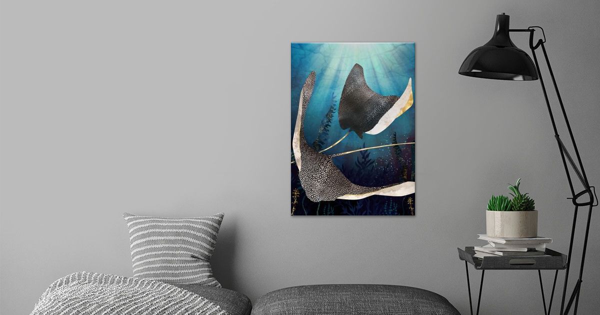 'Metallic Stingray' Poster by SpaceFrog Designs | Displate