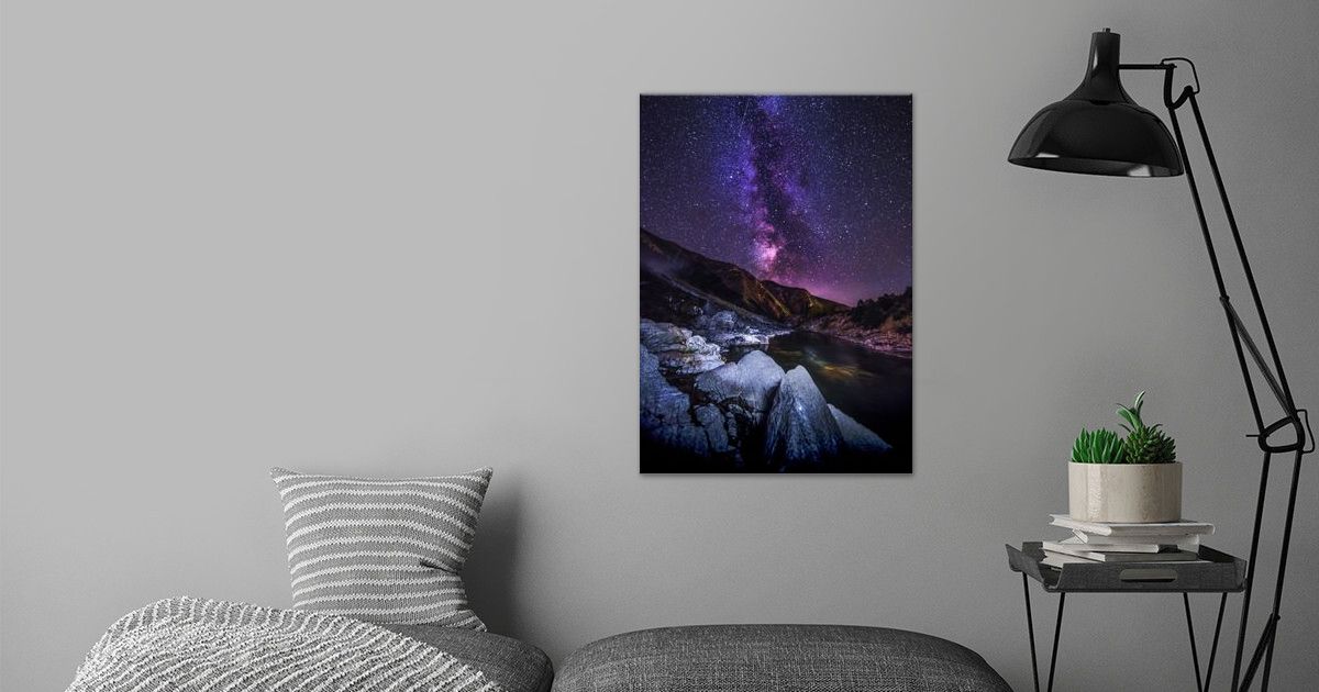 'Starry Sky shooting stars' Poster by Max Ronn | Displate