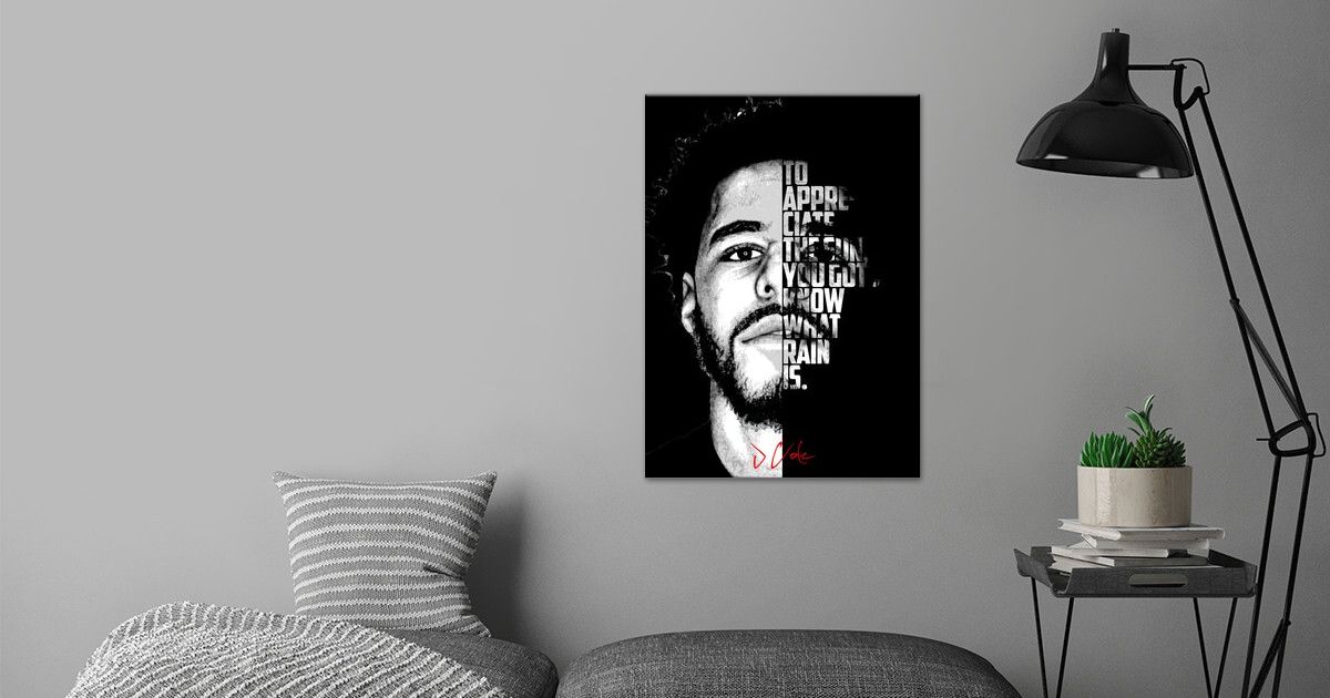 J Cole Poster By Bnwdesigner Displate 