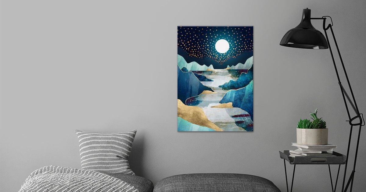 'Moon Glow' Poster by SpaceFrog Designs | Displate