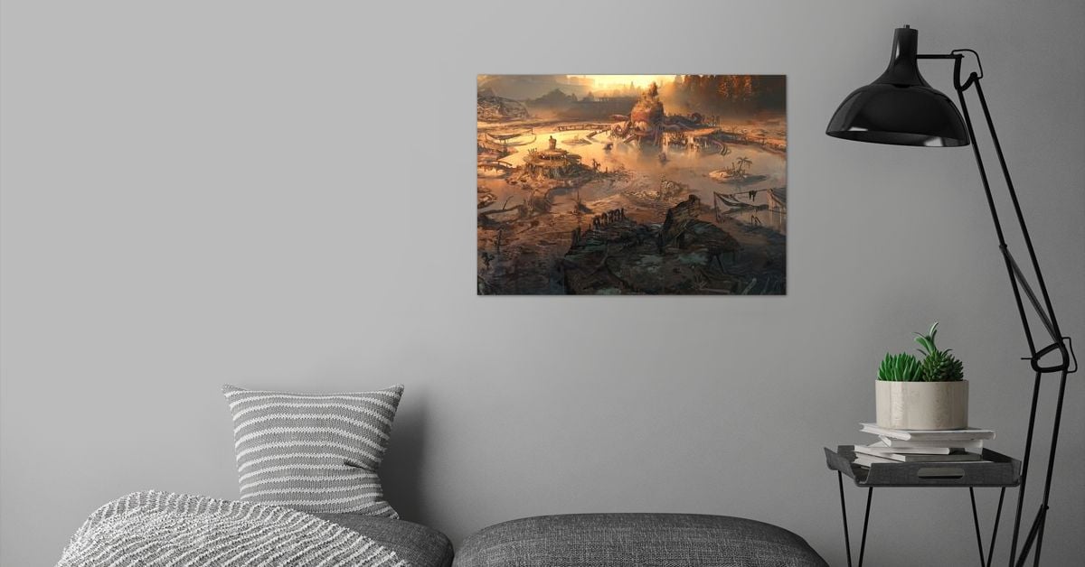 'The Waterpark' Metal Poster Print - Dying Light 2 | Displate