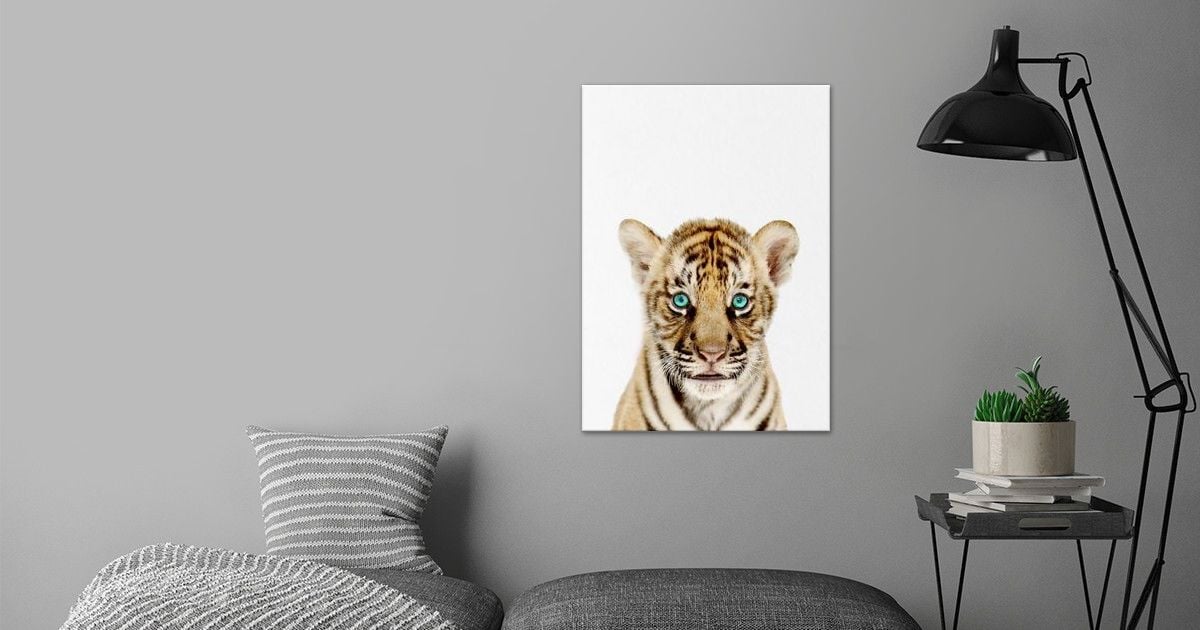 'cute baby tiger ' Poster by uwears | Displate