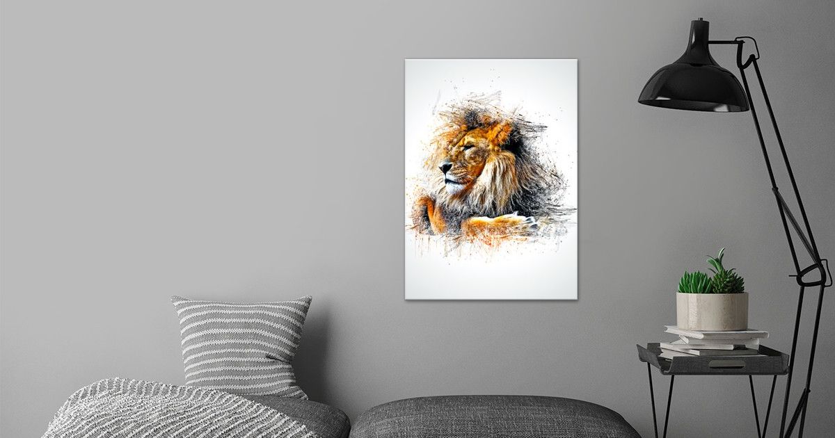 'The Lion' Poster by Mas Nono | Displate