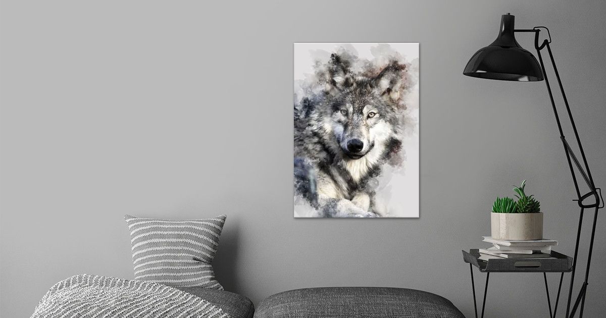 'Wolf' Poster by Mateusz Ślemp | Displate