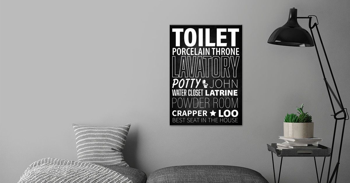 'Toilet Synonyms' Poster by Marmaduke Taylor Displate