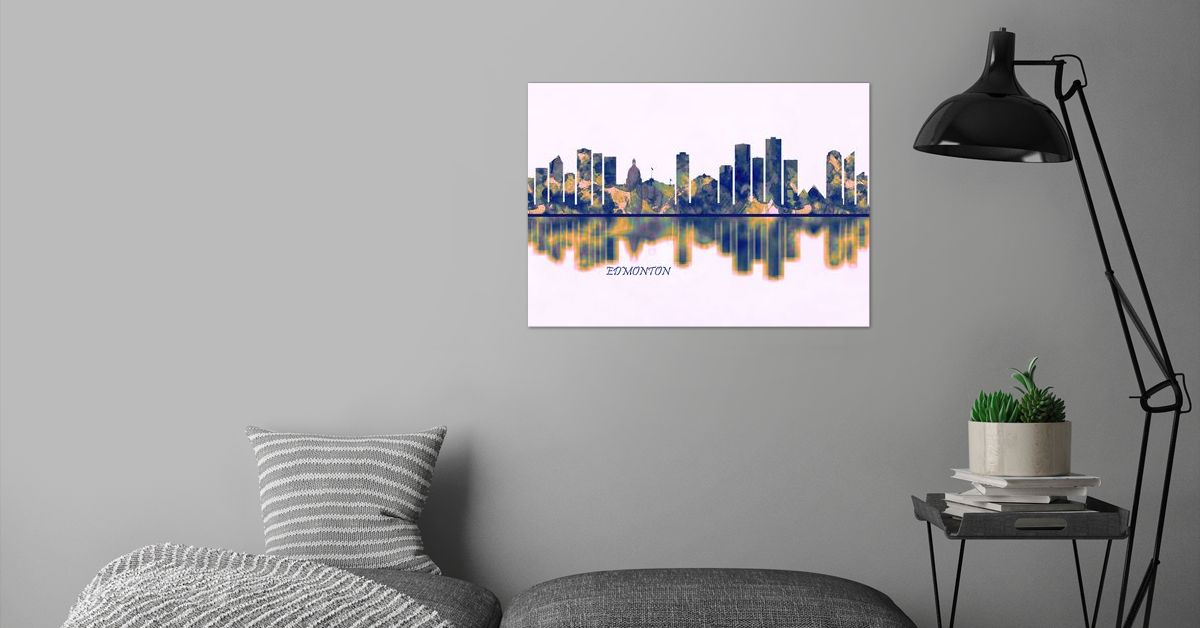 'Edmonton Skyline' Poster by Towseef Dar Displate