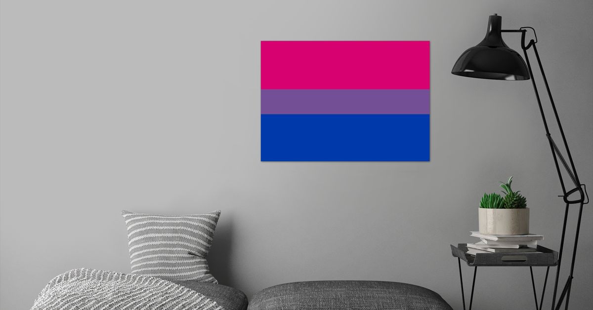 Bisexual Pride Flag Poster By Sam Displate