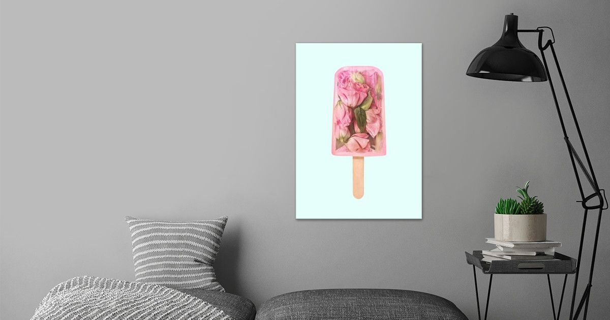 'Floral Popsicle' Poster by Paul Fuentes | Displate