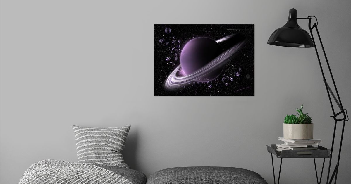 'Purple rings' Poster by Mihai Catalin | Displate