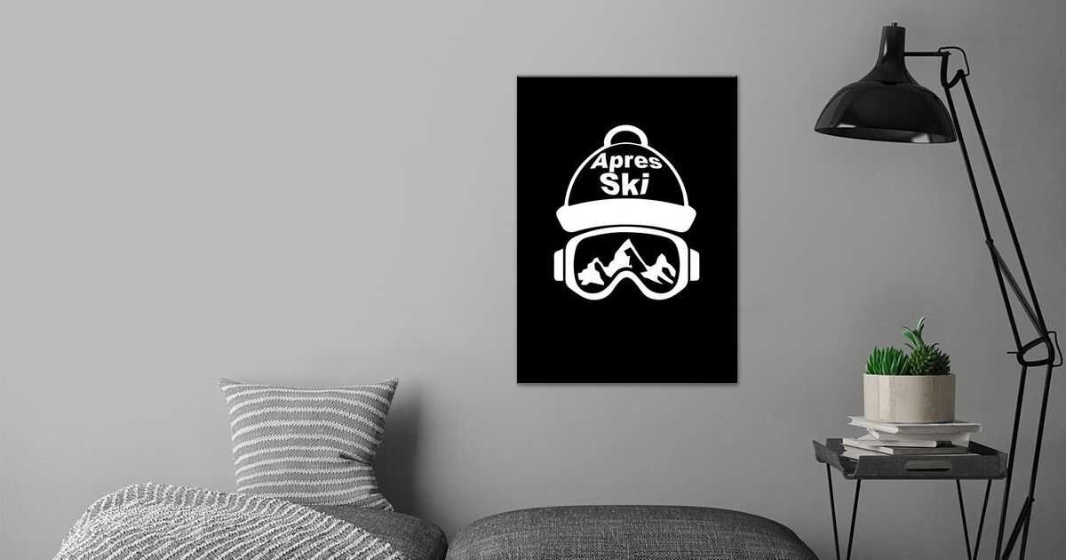 Apres Ski Poster By Bananadesign Displate