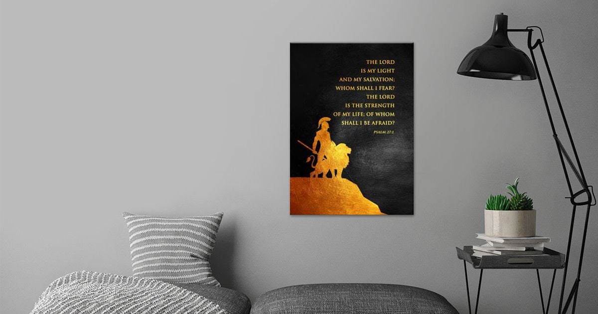 'Psalm 27 1' Poster by ABConcepts | Displate