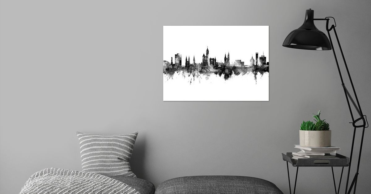 'Braunschweig Skyline' Poster by Michael Tompsett | Displate