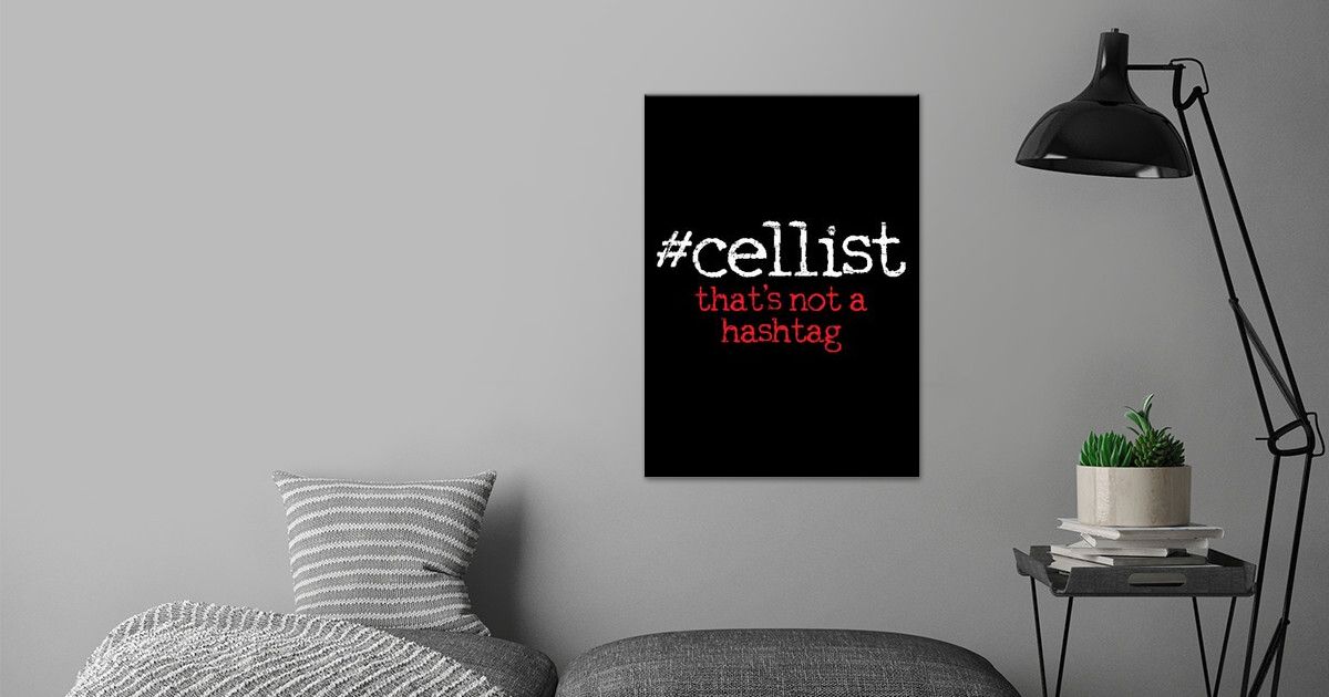 Cellist Cello Musician Poster By Blvckplate Displate 4691