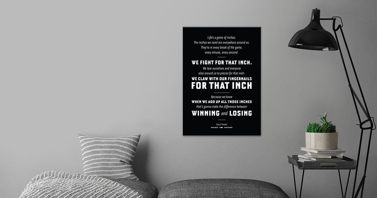 'Any Given Sunday speech' Poster by PixelBase | Displate