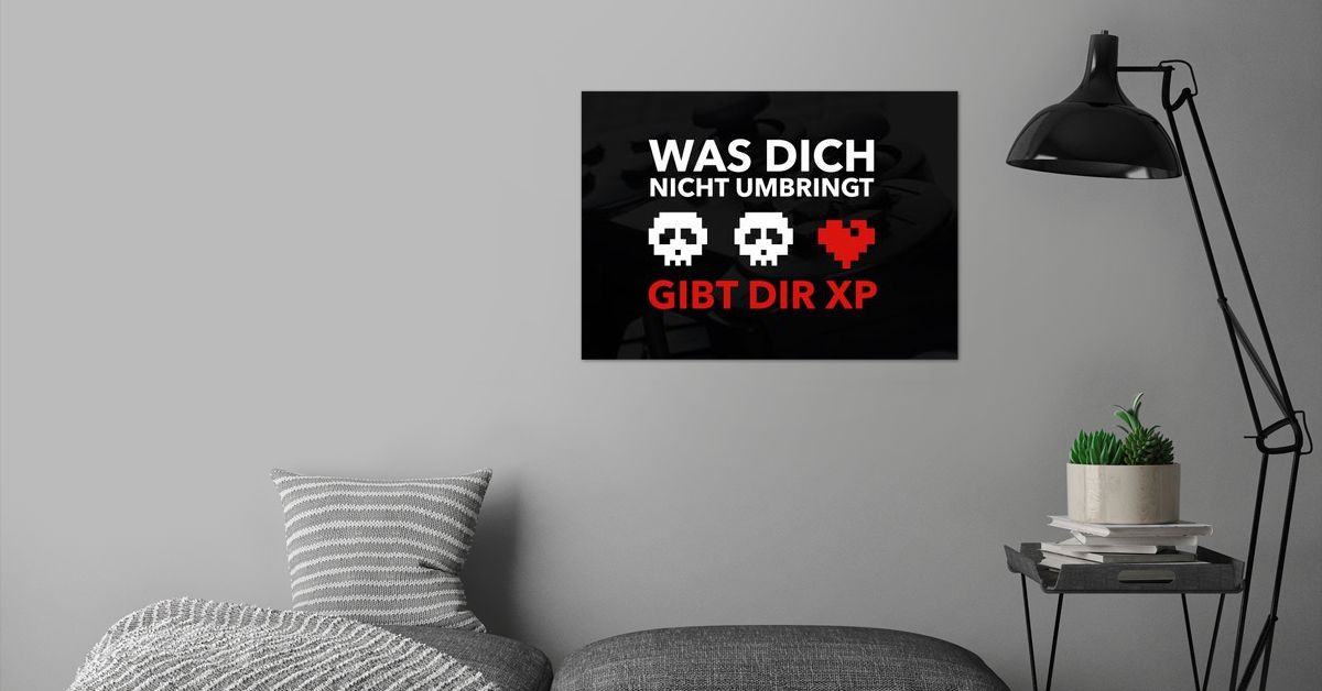 Was Dich Nicht Umbringt Macht Dich Stärker Englisch 'Was dich nicht umbringt' Poster by Tip Top | Displate