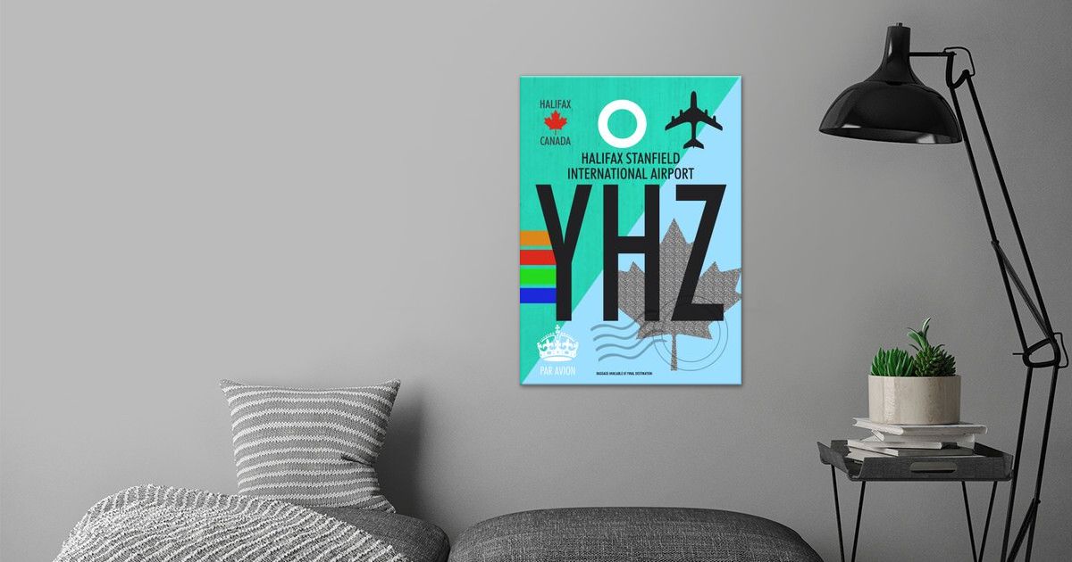 'YHZ HALIFAX AIRPORT CODE' Poster by Atomic Chinook Displate
