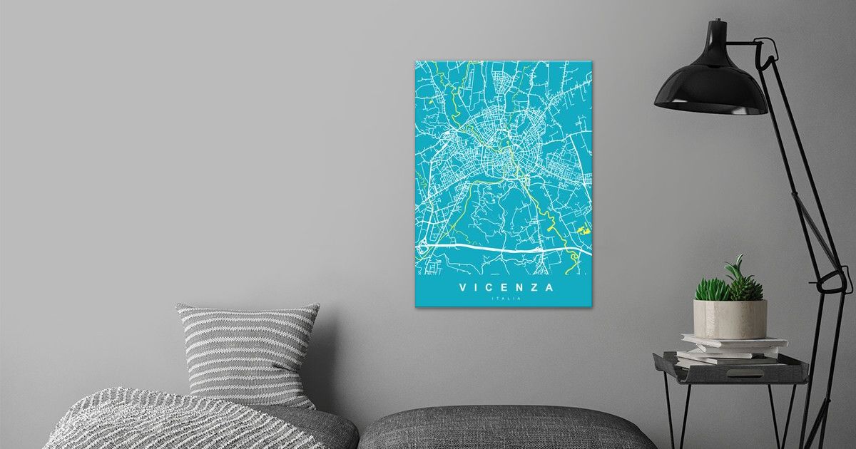 VICENZA City Map Italy Poster By UrbanMaps Displate   8c68a879b4e1bde606271a5f368bac38 9aa2f915a5783509804b246d2e48ad5a 